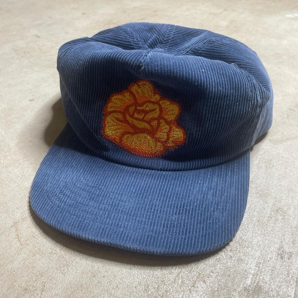 Howler Brothers 2024 ACL Yellow Rose Snapback Hat Blue Corduroy Limited Edition